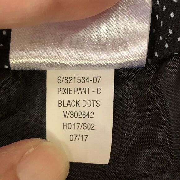 Old Navy Women's Pixie Mid Rise Crop Pants Tiny Dots Size 10 - Picture 13 of 13